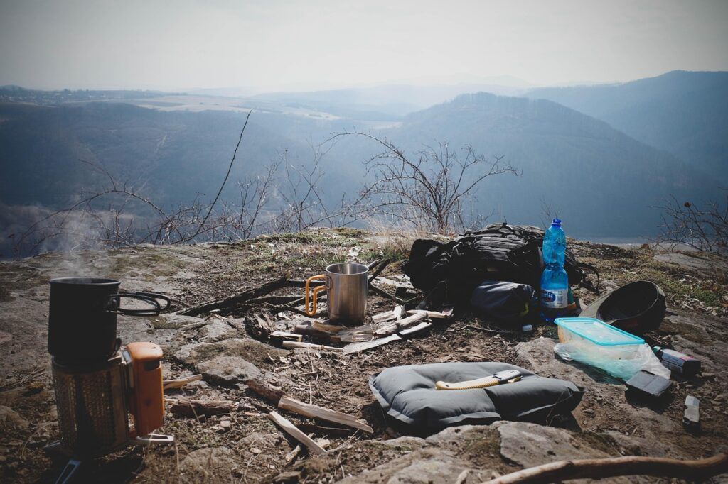 camping, camp, bushcraft, survival, cooking, camping gear, mountain, nature, view